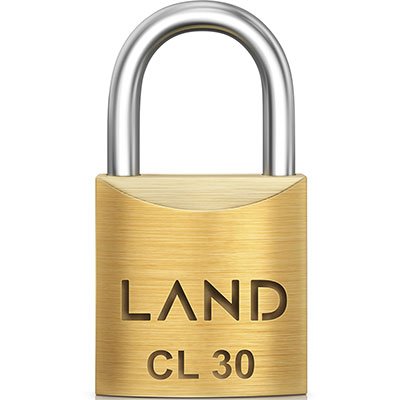cadeado latao land 30mm