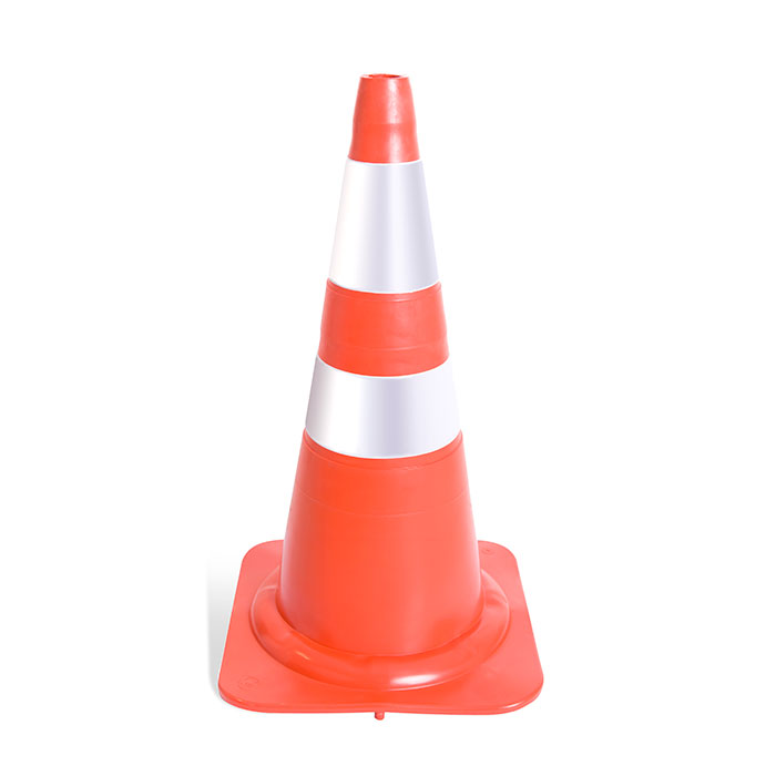 cone sinalizacao flexivel laranja branco nbr 75cm 1